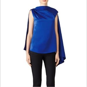 Osman Sapphire Blue Adena Scarf Blouse Top
